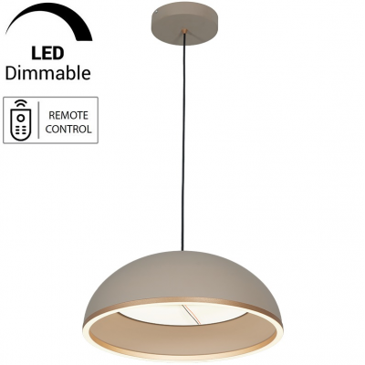 Φωτιστικό Κρεμαστό Φ50cm LED 36W+20W 230V CCT με Controller EVELYN 